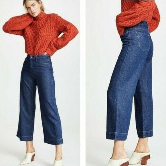 Hudson Jeans Denim - Hudson High Rise Wide Leg Crop Holly Jeans